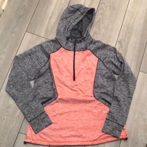 MTA Sport Hooded 2-tone Sweatshirt w/thumb holes